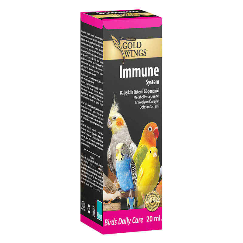 Gold Wings Immune Kuşlar İçin Enfeksiyon Önleyici Yem Katkısı 20 ml | 36,24 TL