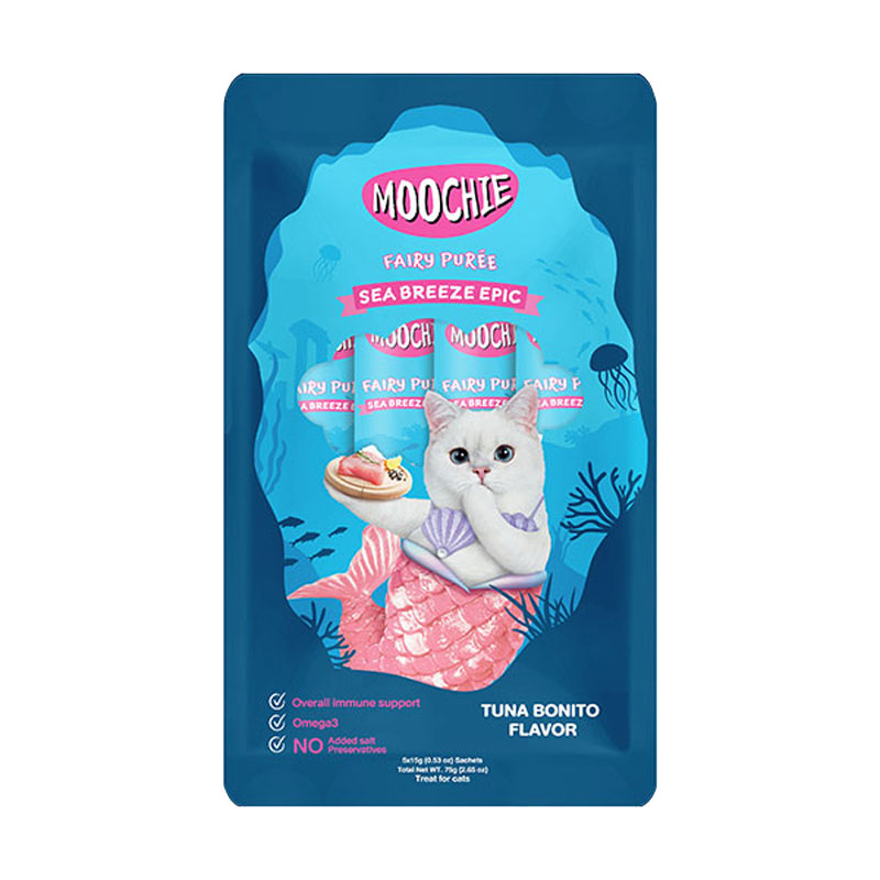 Moochie Sıvı Kedi Ödülü Ton Balığı ve Palamut 15gr X 5 Adet | 61,33 TL