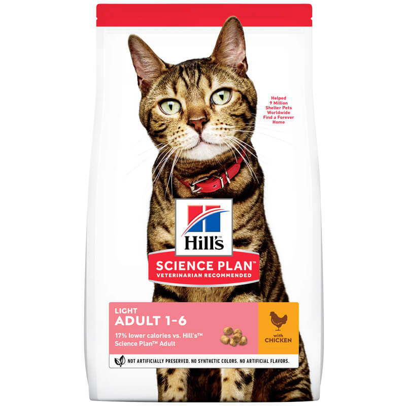 Hills Tavuklu Light Yetişkin Kedi Maması 1,5 Kg | 261,54 TL
