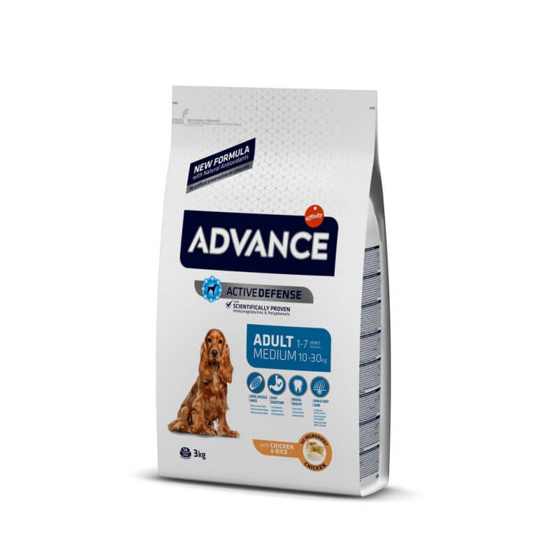 Advance Medium Tavuk Ve Pirinçli Orta Irk Yetişkin Köpek Maması 3 Kg | 839,96 TL